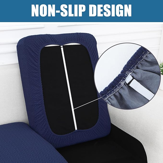 Smiry Waterproof Couch Cushion Covers, Stretch Jacquard Sectional Couch Covers