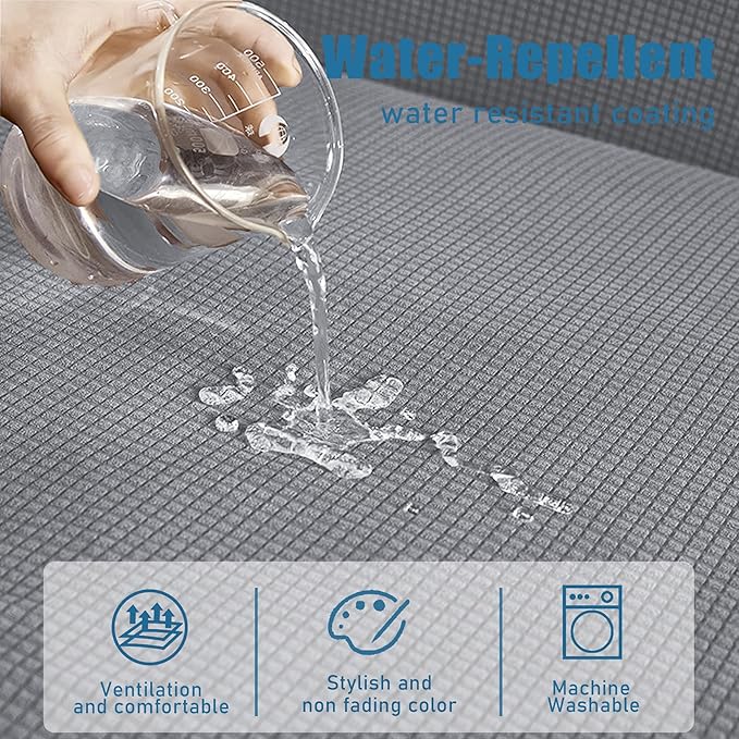 Water Repellent Sofa Cushion Cover, Stretch Sectional Couch Covers Separete