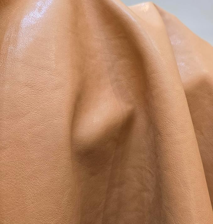 NAT Leathers | Camel Wheat Soft Faux Vegan Leather PU | 20 Yards Cut by The