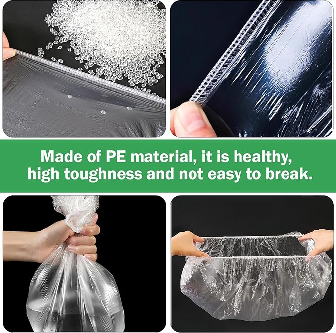 50 Pack Disposable Bird Cage Liners, Clear Plastic, 35x24 Inches, Leak-Proof, Universal Tray Liner Bags for Parrots, Canaries, Cockatiels