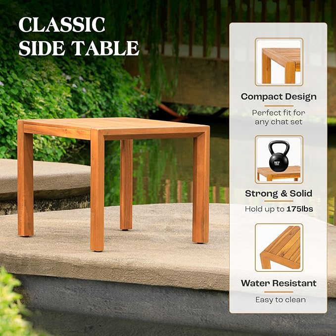 IDZO Natural 3-Piece Patio Bistro Sets