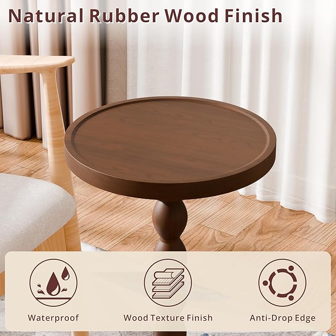 Small Side Table, Rubberwood‌ Drink Table
