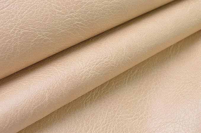 Wento Thick 2 Yard Faux Leather Fabric Soft Skin Grain PU Leather Fabric
