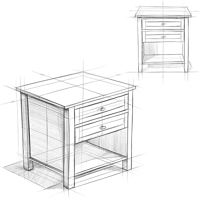 SIMPLIHOME Warm Shaker Nightstand