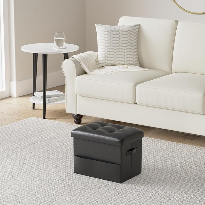 Storage Ottoman Foot Rest Stool
