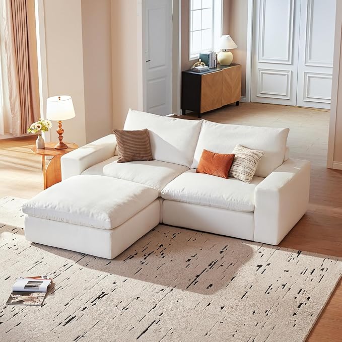 Cloud Couch Sectional 81.1'' Oversized Modular Deep Seat Sofa L Shaped Comfy