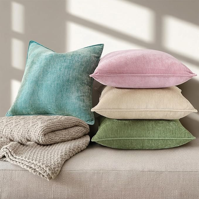 decorUhome Summer Couch Throw Pillow Covers 12x20 Set of 2, Decorative Soft