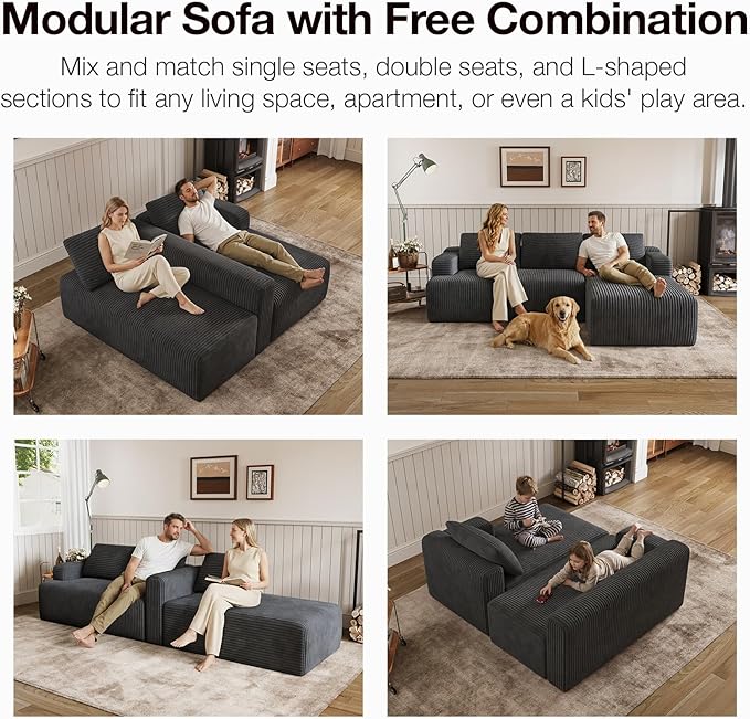 Novilla L-Shape Sectional Couches