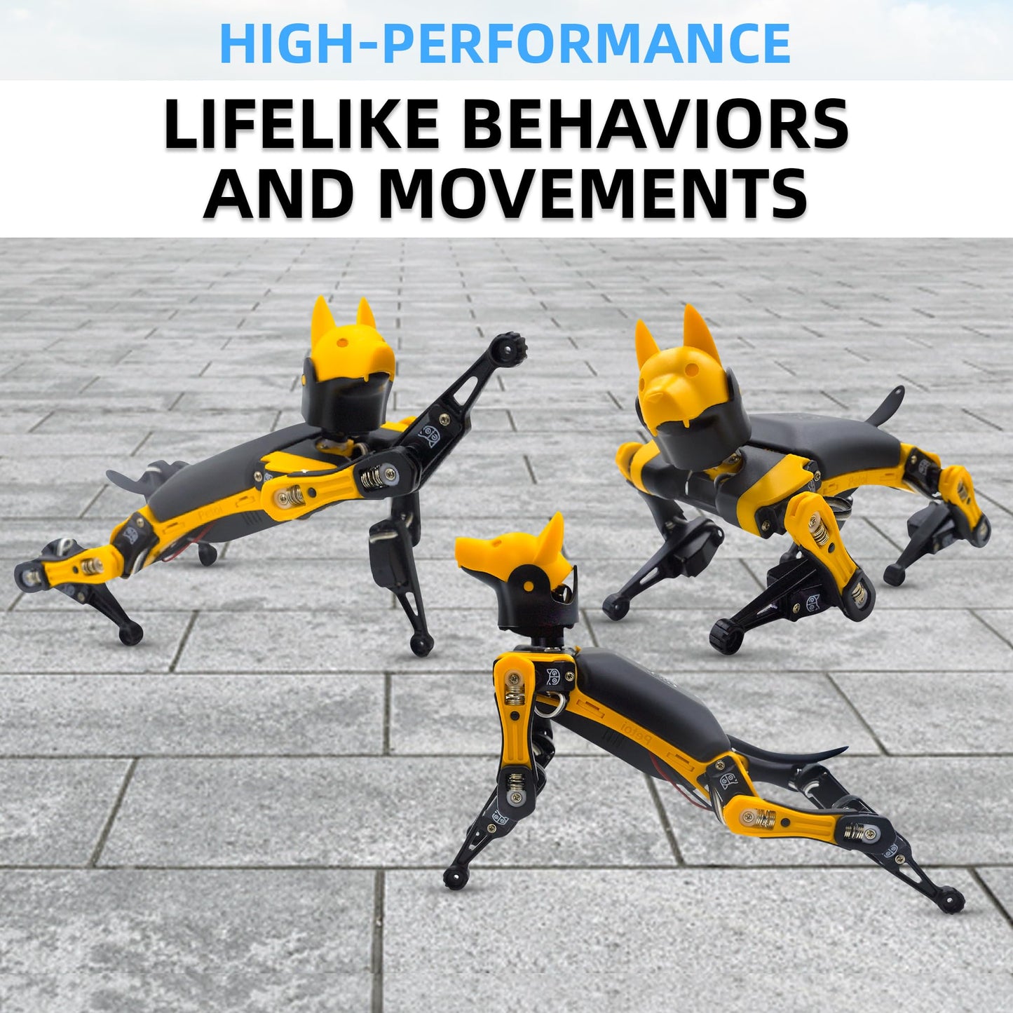 Petoi Programmable Robot Dog Bittle X V2 Alloy Servo (Construction) | Coding Smart Robot Dog Kit, Voice Controlled, Quadruped Interactive Robot for Kids, Open Source, STEM & Robotics Education