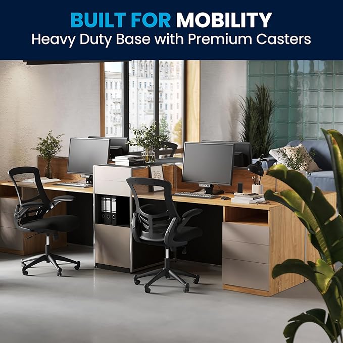 Flash Furniture Kelista Mid-Back Swivel Office Chair