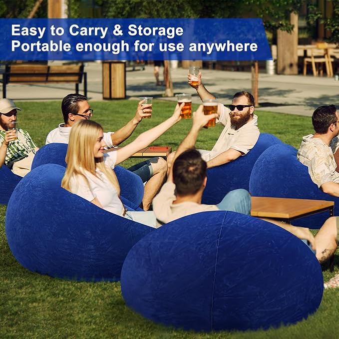 Realspring 6 9 12 Pcs Inflatable Bean Bag Chairs