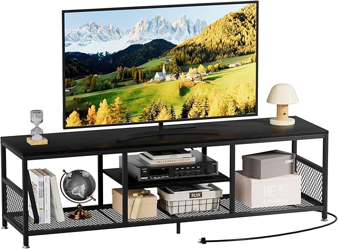 VECELO TV Stand with Power Outlets