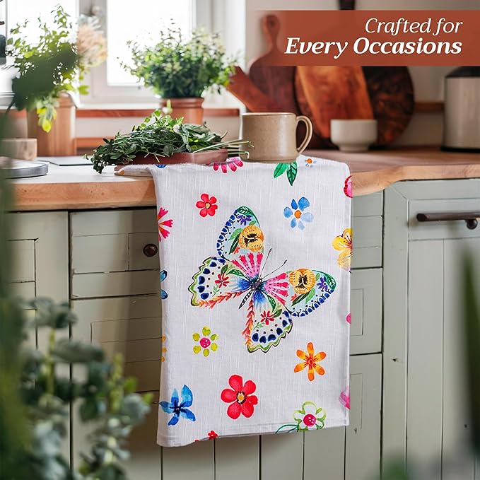 Maison d' Hermine Kitchen Towels Set of 3 100% Cotton 27.50" x 20" Reusable