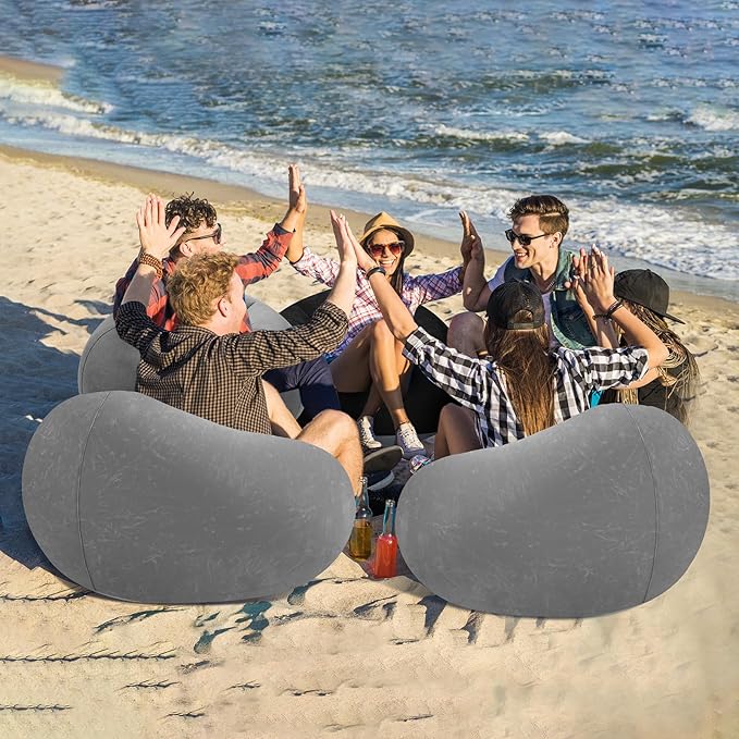 Realspring 6 9 12 Pcs Inflatable Bean Bag Chairs