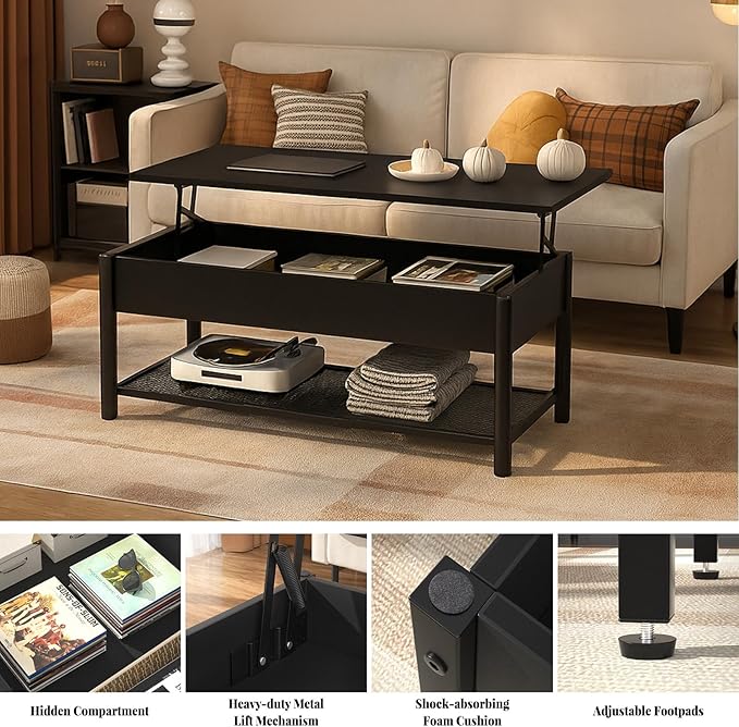 Homieasy 41.7" Lift Top Coffee Table
