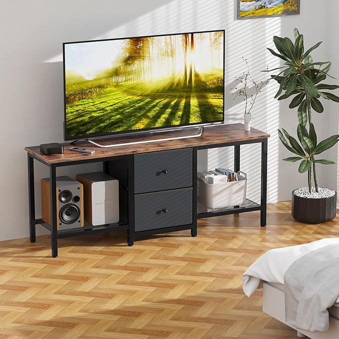 TV Stand Suitable for TVs up to 55 Inches, Entertainment Center
