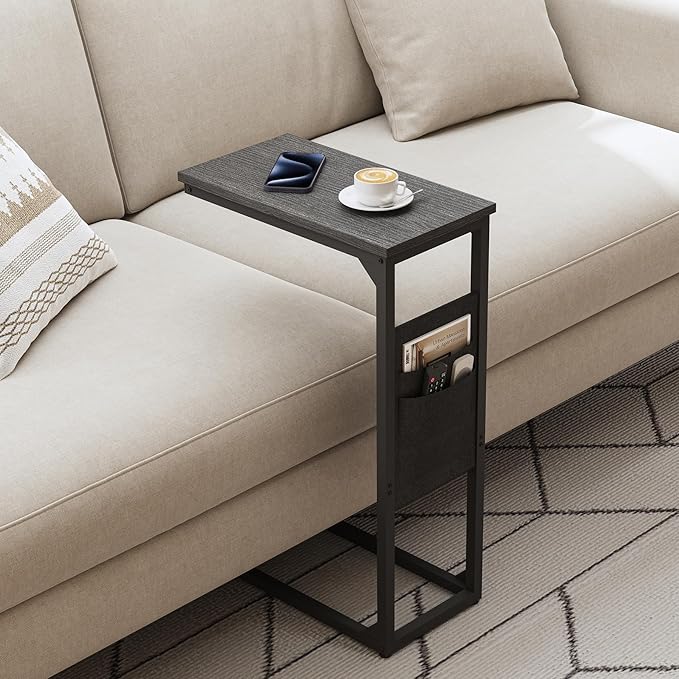 TUTOTAK C Shaped End Table, Side Table
