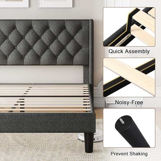 Einhomn Full Size Platform Bed Frame