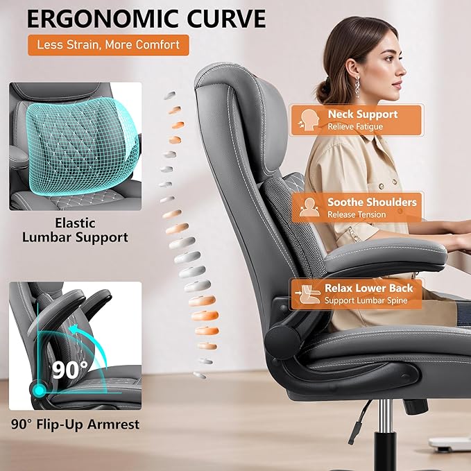 BESTFAIR Office Chair, Ergonomic Computer Desk Chairs