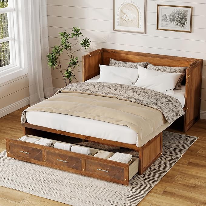 KEIKI Queen Murphy Bed Cabinet