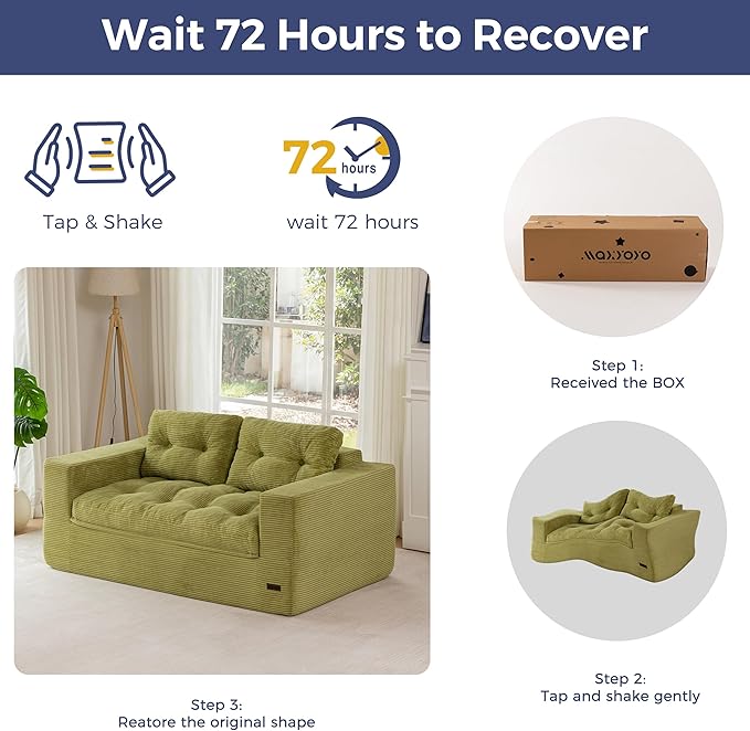 MAXYOYO 63" Loveseat Sofa Couch