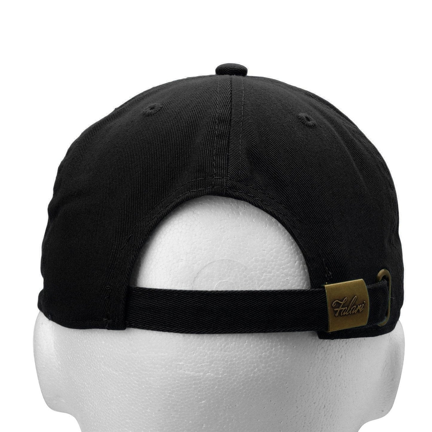 Falari Classic Baseball Cap Dad Hat 100% Cotton Soft Adjustable Size Black
