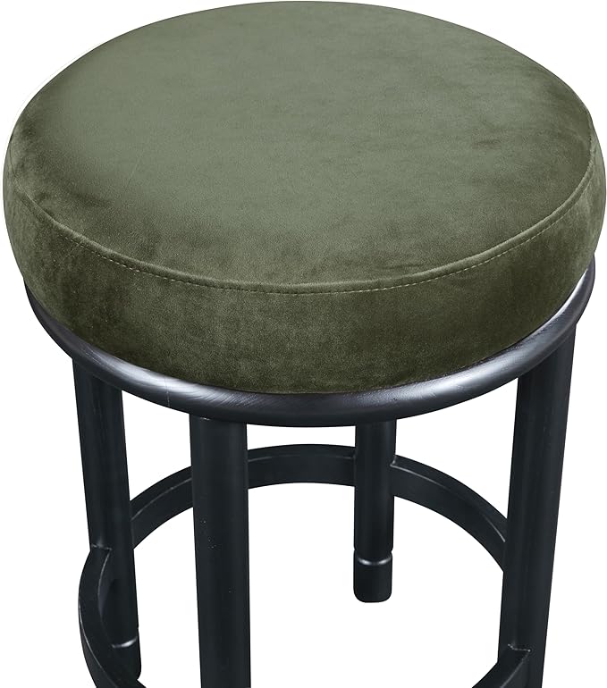 Meridian Furniture 977Green-C Monette Collection Art Deco Counter Stool
