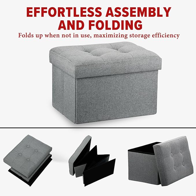 LINMAGCO Ottoman Storage Ottoman