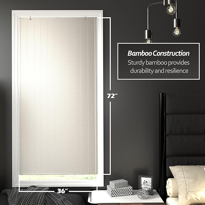 Red Lantern Bamboo Window Shade Blind