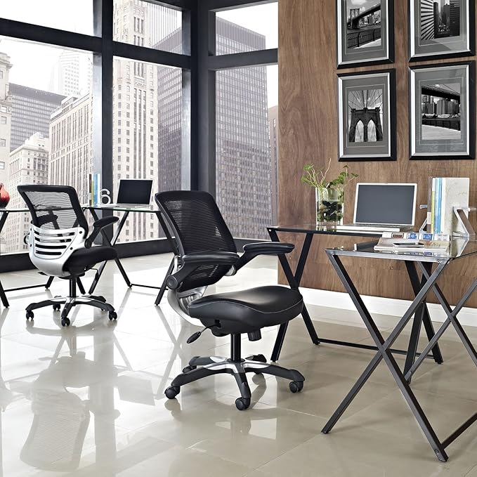 Modway Edge Mesh Back and Mesh Seat Office Chair In Black