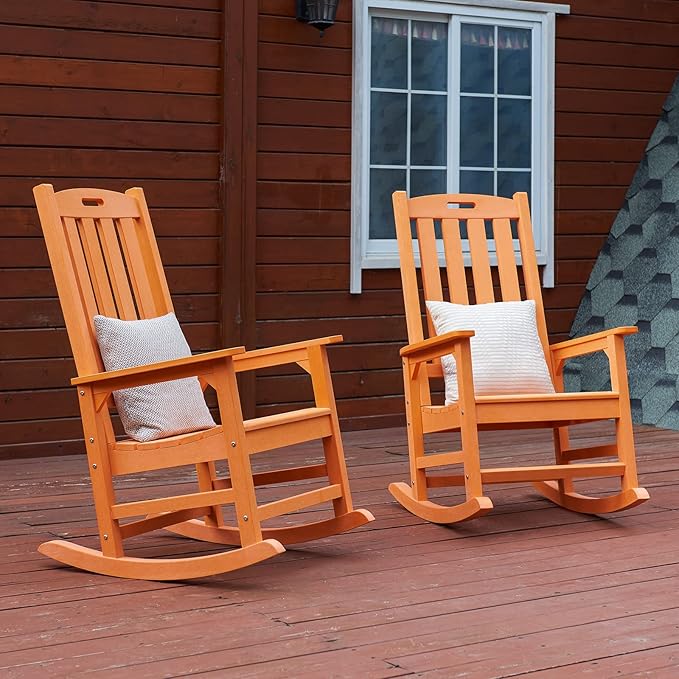 Psilvam Oversized Outdoor Rocking Chair,