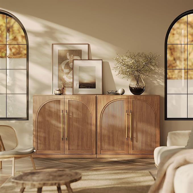 BELLEZE Set of 2 Modular Sideboard