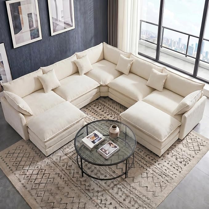 111.4" V-Shaped Corner Couch Sectional