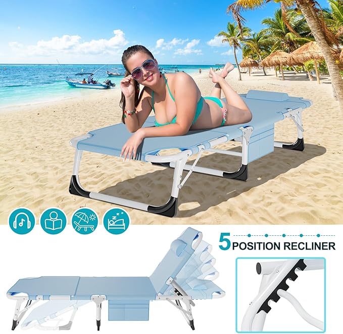 ABORON 3 in 1 Sun Tanning Chair Oversized