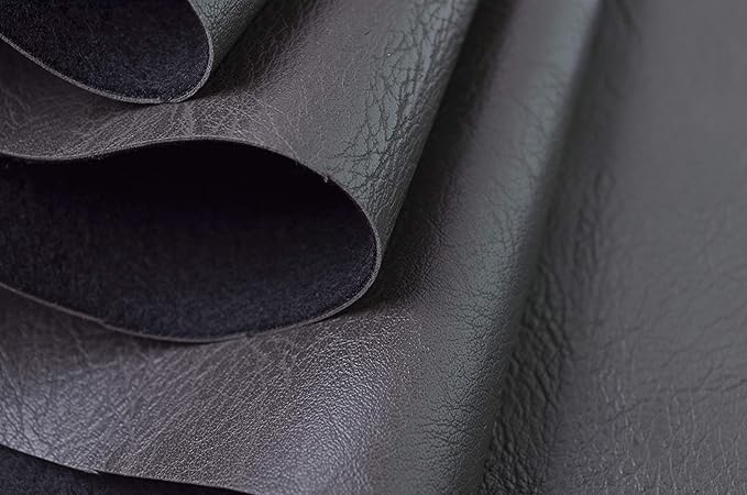 Wento Thick Half Yard Faux Leather Fabric Soft Skin Grain PU Leather