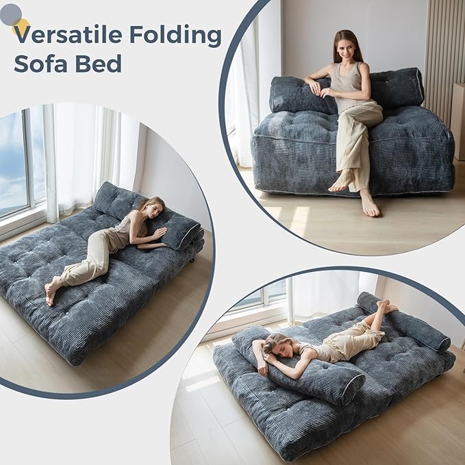 MAXYOYO Folding Sofa Bed, Convertible Sleeper Chair