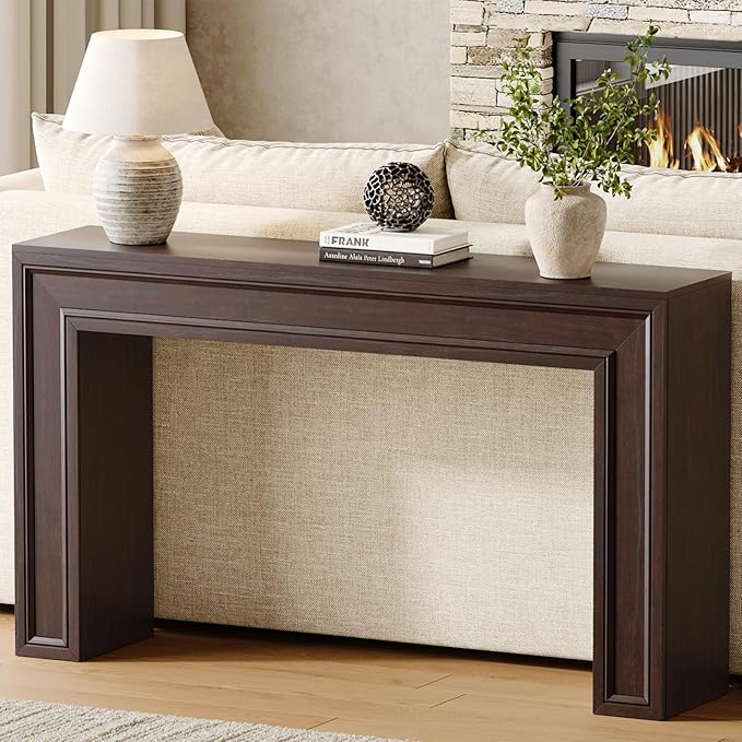 Rresyet 55 Inch Long Console Table, Sofa Table Behind Couch, Entryway Table