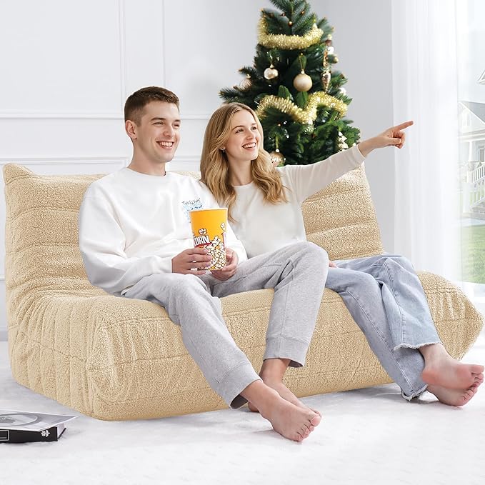 Bean Bag Loveseat Chair Big Sofa Beanbag Chair