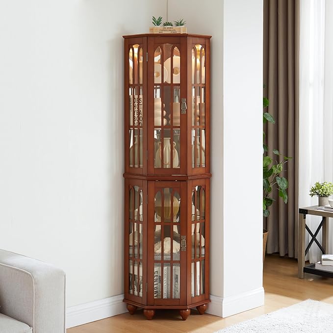 Glass Corner Display Cabinet