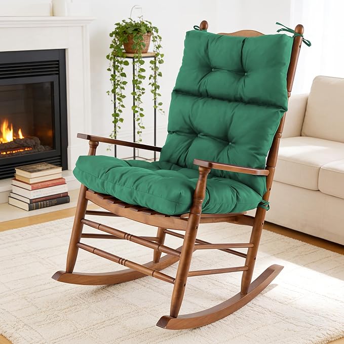 Rocking Chair Cushion, Waterproof and Fade-Resistant Adirondack Rocker Cushions