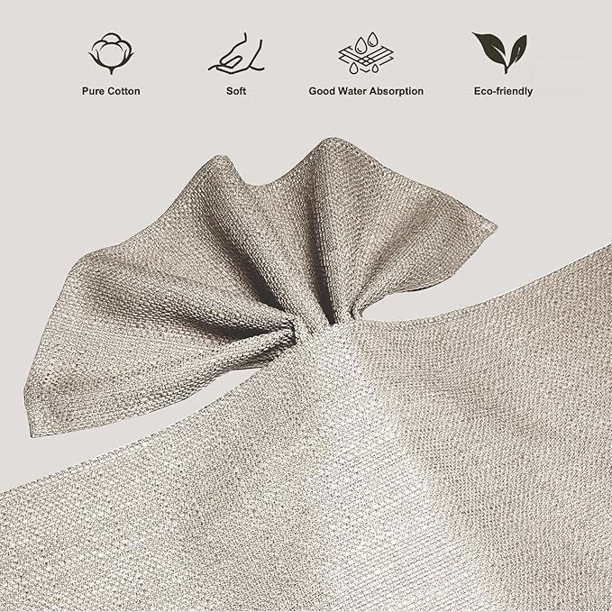BALCONY & FALCON Cloth Napkins Set of 6 Washable Linen Napkins Absorbent