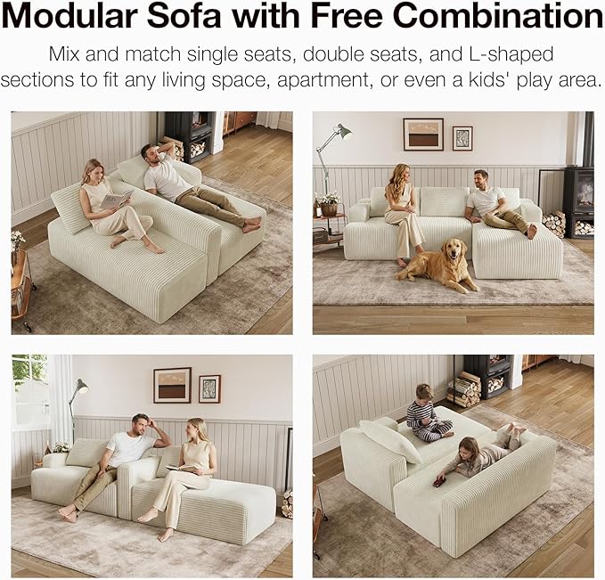 Novilla L-Shape Sectional Couches