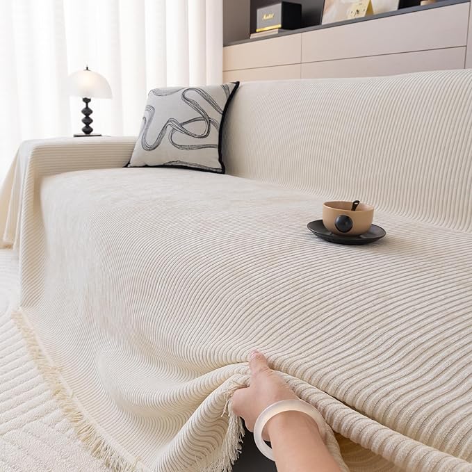 DREAMINGO Modern Minimalist Sofa Covers Washable Pet Furniture Protector Couch