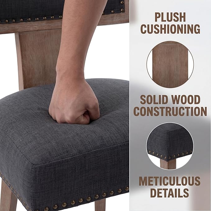 VESCASA Linen Upholstered Dining Chairs