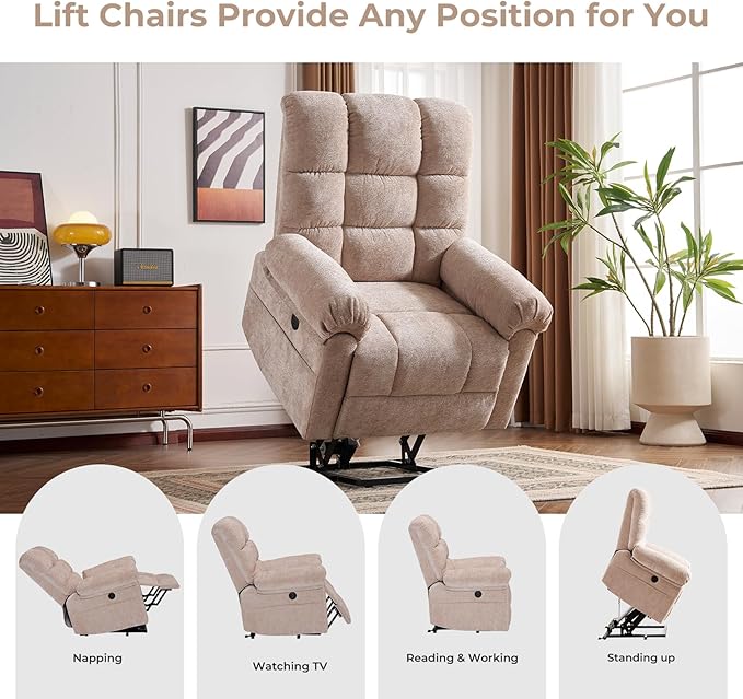 Oversized Power Lift Recliner Chair