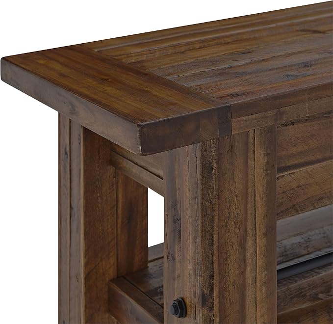 Durango 54-Inch Farmhouse-Industrial Style Wood Console Table