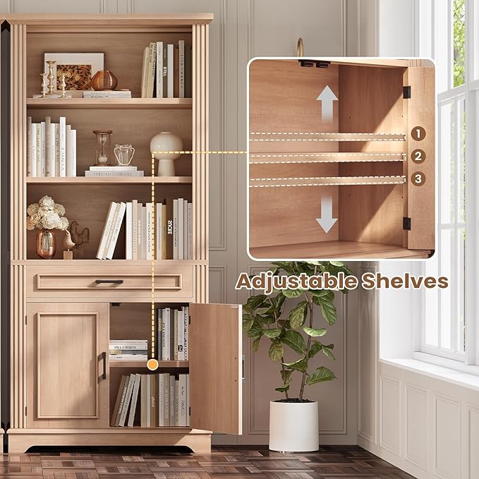 SEDETA Farmhouse Bookshelves and Bookcases