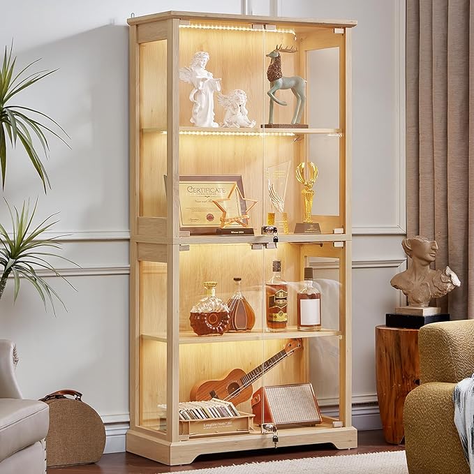 LELELINKY Farmhouse Display Cabinet