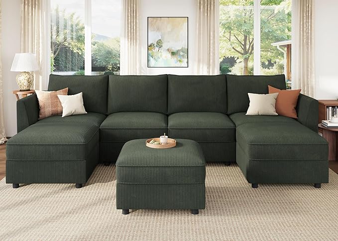 HONBAY Modular Sofa U Shaped Sectional Couch