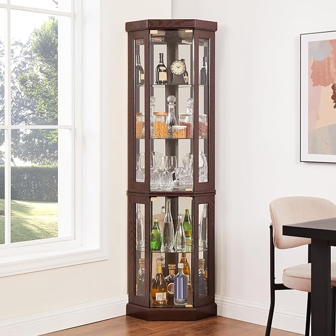 Glass Corner Display Cabinet